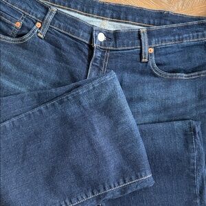 Levi's Dark Blue Straight Jeans 541, 38x32, New